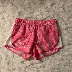 Pink athletic shorts